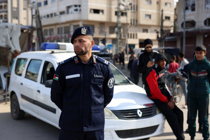 Cảnh sát của Hamas được triển khai trở lại ở thành phố Rafah vào ngày 19/1. Ảnh: AFP