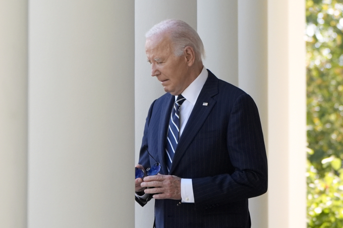 Tổng thống Mỹ Joe Biden tại Nhà Trắng ngày 7/11/2024. Ảnh: AP