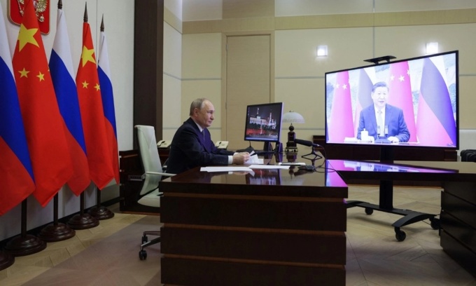 Tổng thống Putin gọi Chủ tịch Tập là bạn tốt khi nói chuyện qua video