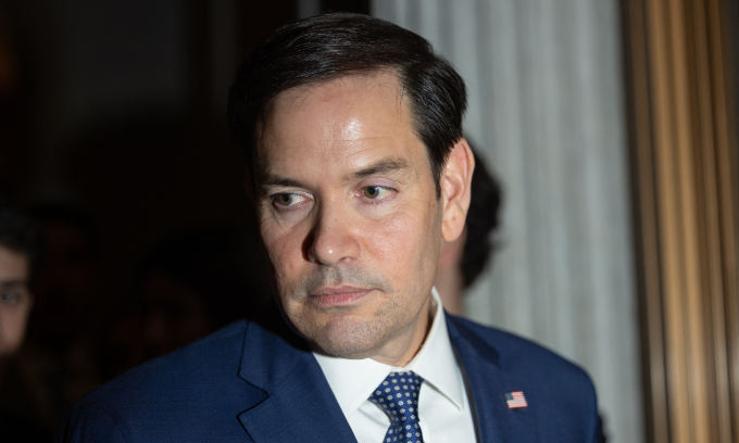 Ngoại trưởng Mỹ Marco Rubio tại tòa nhà quốc hội Mỹ ở Washington hôm 20/1. Ảnh: AFP