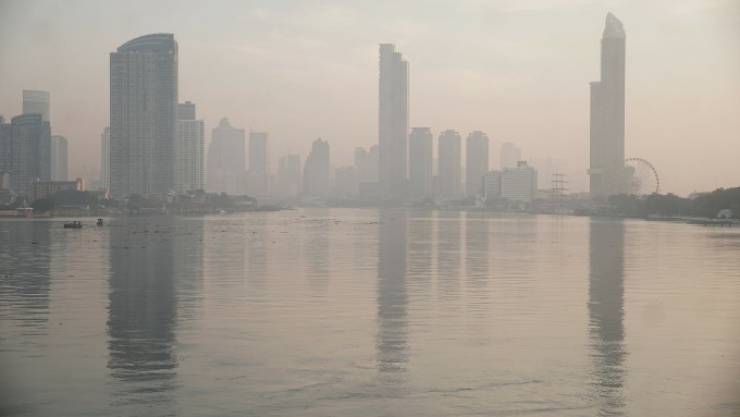 Ô nhiễm không khí ở Bangkok, thủ đô Thái Lan, ngày 25/1. Ảnh: AFP