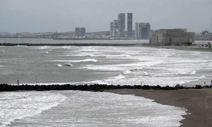 Một phần bờ Vịnh Mexico ở Boca del Rio, Mexico, ngày 21/1. Ảnh: Reuters