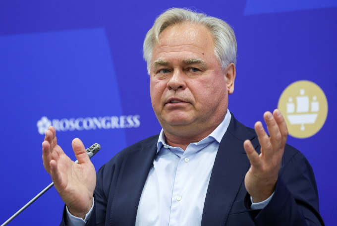 CEO Kaspersky Lab Eugene Kaspersky tại Diễn đàn Kinh tế Quốc tế St. Petersburg năm 2022. Ảnh: Reuters