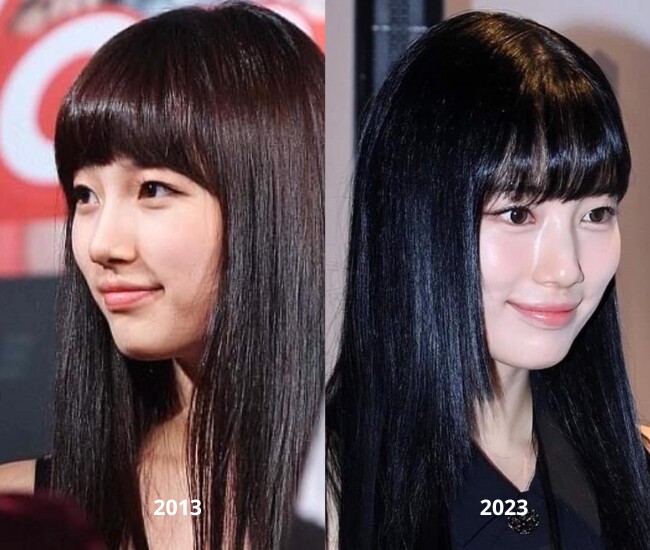 Trong khoảnh khắc được chia sẻ, dù đã 10 năm trôi qua, nhan sắc của tình đầu quốc dân Suzy vẫn không hề thay đổi.