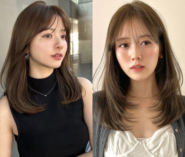 Nâu mocha trầm pha lạnh giúp trung hòa sắc da, làm gương mặt sáng và sang hơn, ít phai màu, dễ ứng dụng cả dịp Tết lẫn đi làm sau Tết.