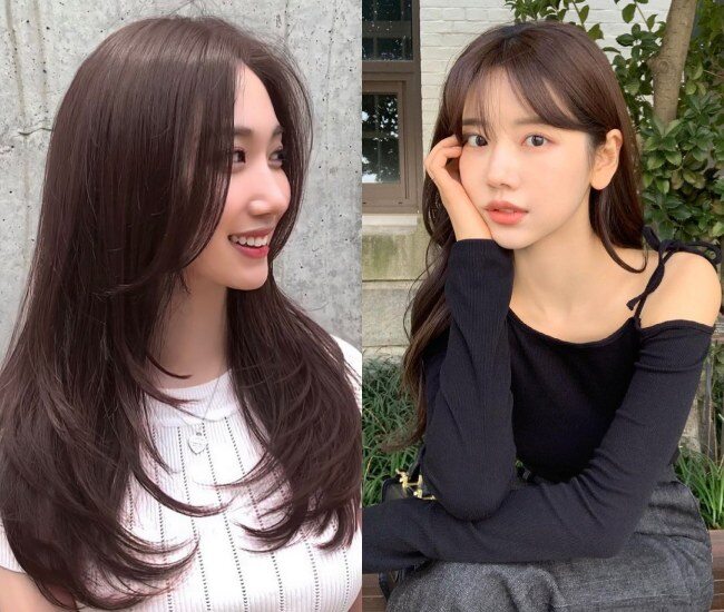 Chocolate lạnh pha ánh khói nhẹ giúp da trông mịn màng, giảm xỉn màu, tạo hiệu ứng tóc dày và bóng khỏe, hợp phong cách thanh lịch, trưởng thành ngày Tết.