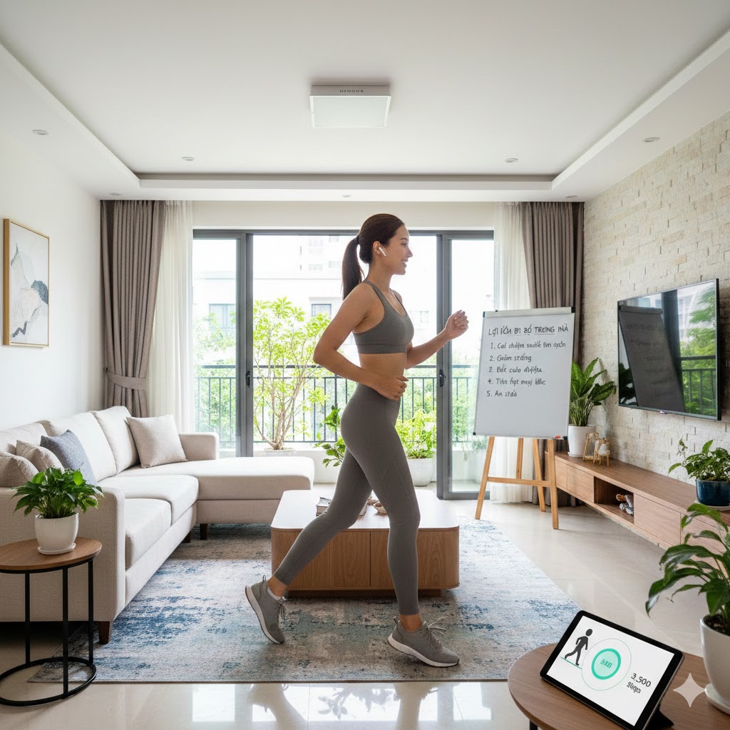 Có thể biến phòng khách của bạn thành một phòng gym thu nhỏ nếu bạn biết cách.