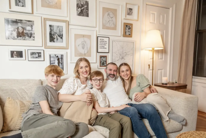 Gia đình Lisa Miller hiện sống tại New York trong căn hộ 158 m2. Ảnh: OLGA GINZBURG/THE NEW YORK POST