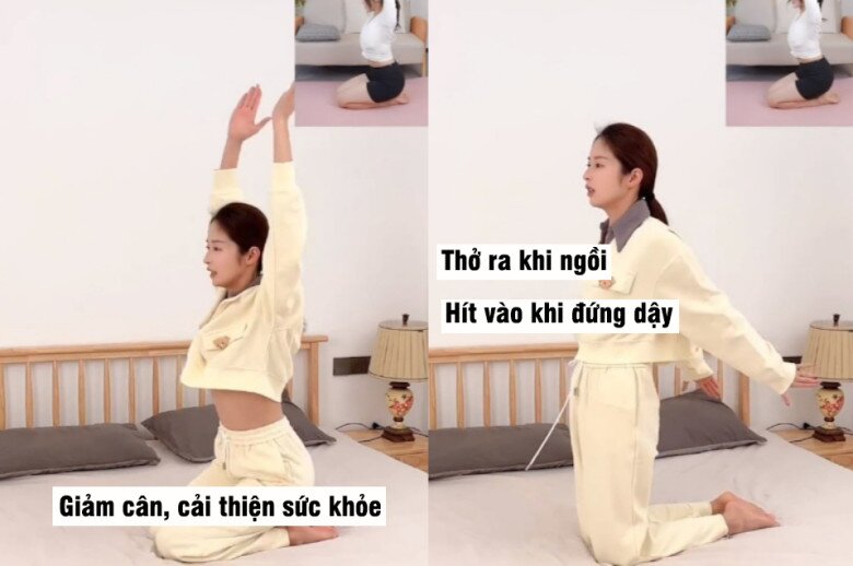 Bài tập này không cần dụng cụ tập, dễ thực hiện.