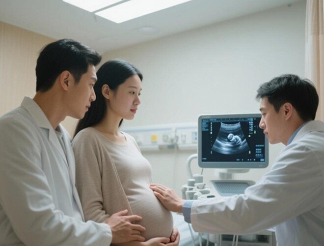 Siêu âm thấy con nhoẻn miệng cười, bố khen đáng yêu, bác sĩ: amp;#34;Em bé không ổn, mẹ chuẩn bị tinh thầnamp;#34; - 1