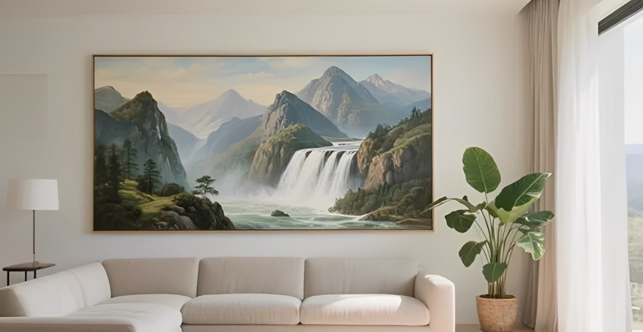 Bố trí sofa, bàn làm việc hoặc cây xanh tại vị trí phù hợp không chỉ cải thiện thẩm mỹ không gian mà còn giúp tăng cảm giác tập trung và kiểm soát tài chính. Ảnh: Baidu