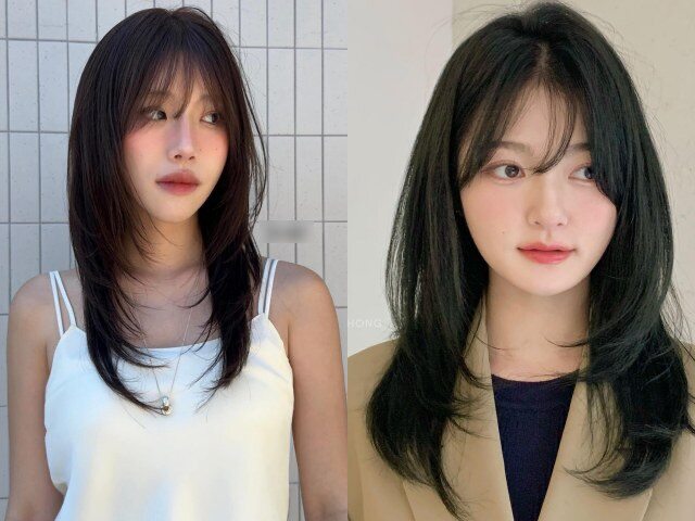 Tóc suôn thẳng ngang vai mang lại vẻ ngoài gọn gàng, hiện đại và sang trọng. Khi được cắt khéo, kiểu tóc này giúp gương mặt sáng và thanh thoát hơn. Có thể kết hợp mái bay hoặc mái thưa để tăng hiệu ứng hack tuổi.