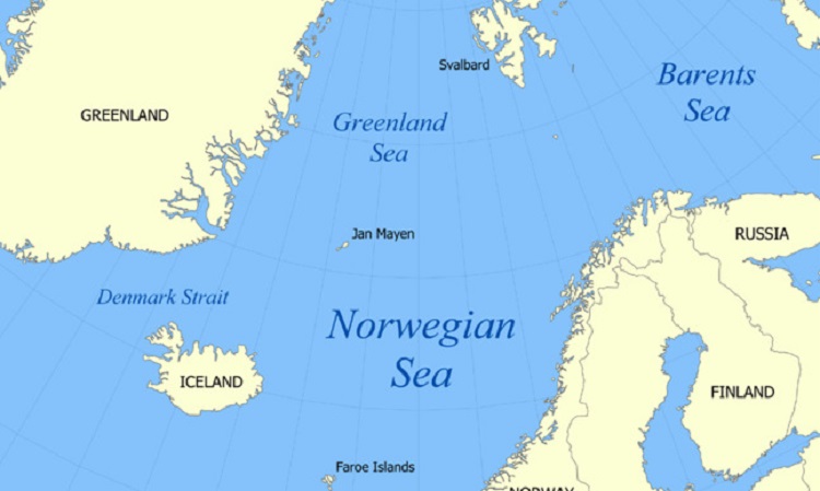 Vị trí biển Na Uy (Norwegian Sea). Đồ họa: Wikipedia.