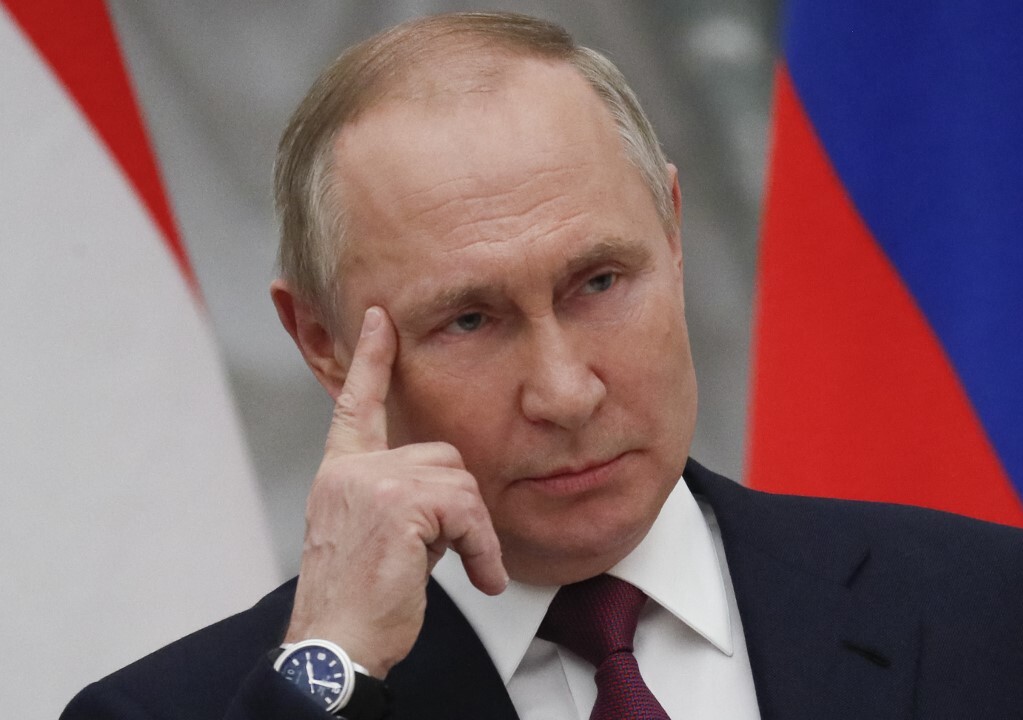 Tổng thống Putin phát biểu trong cuộc họp báo ở Moskva hôm 1/2. Ảnh: AFP.
