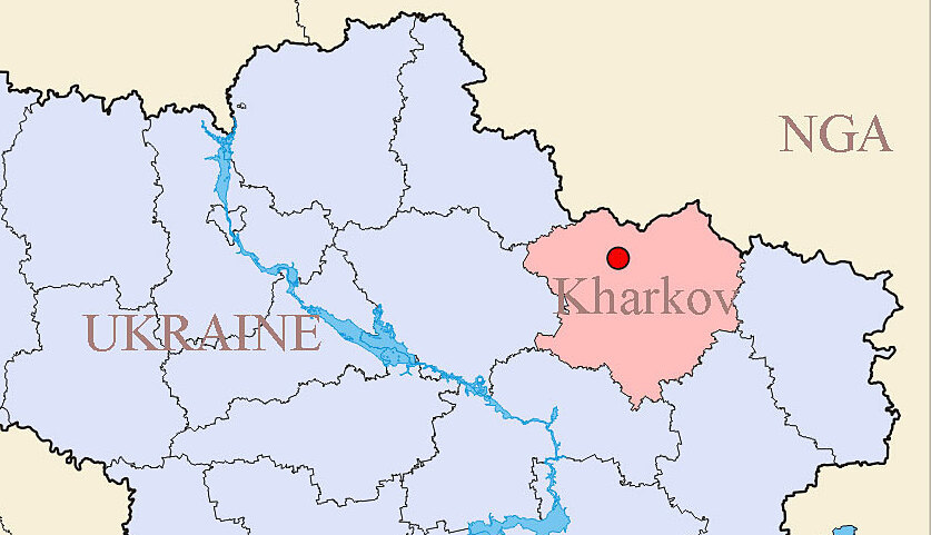 Vị trí tỉnh Kharkov của Ukraine. Đồ họa: Wikipedia.