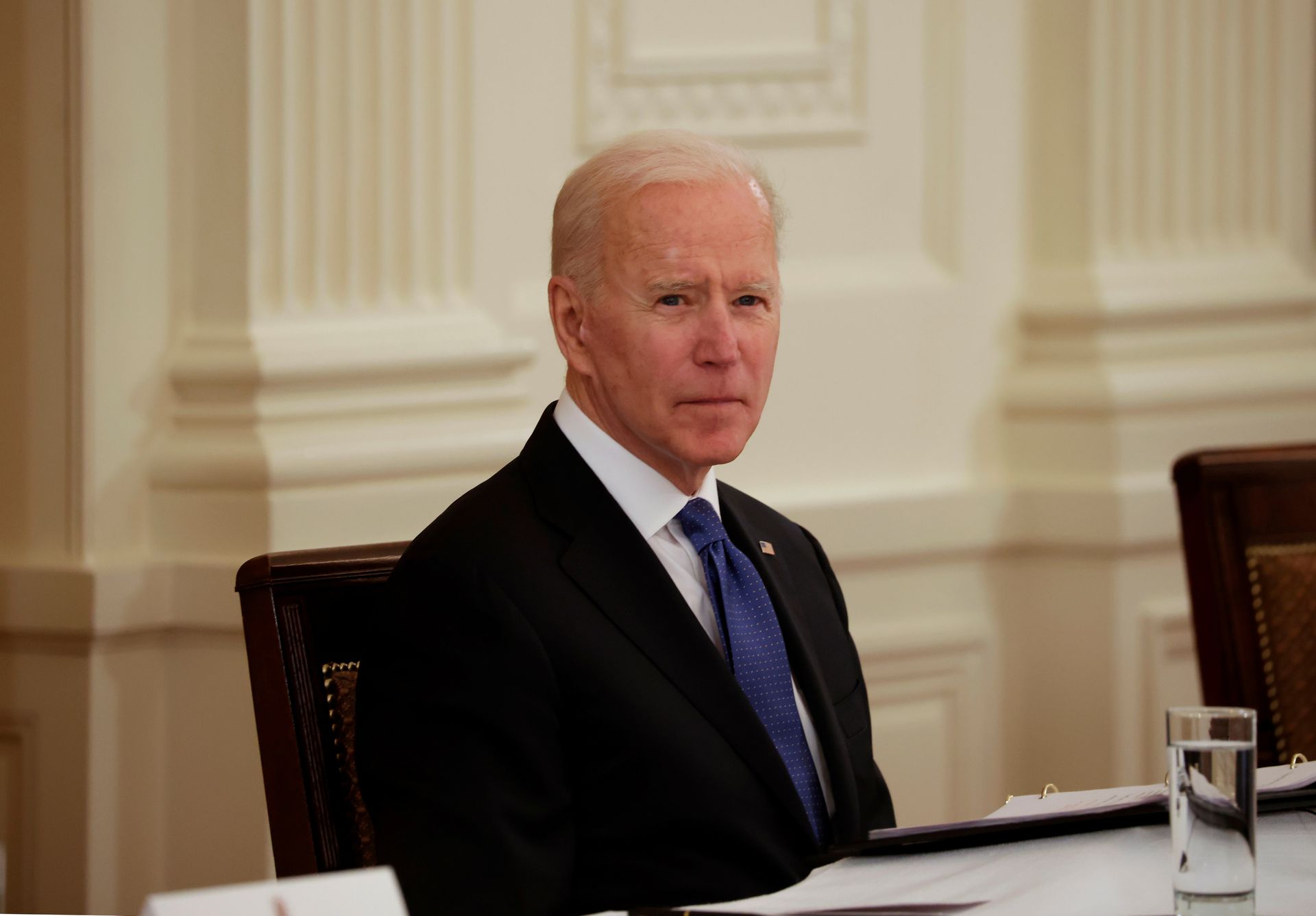 Tổng thống Joe Biden tại Nhà Trắng hồi tháng 4/2021. Ảnh: Reuters.