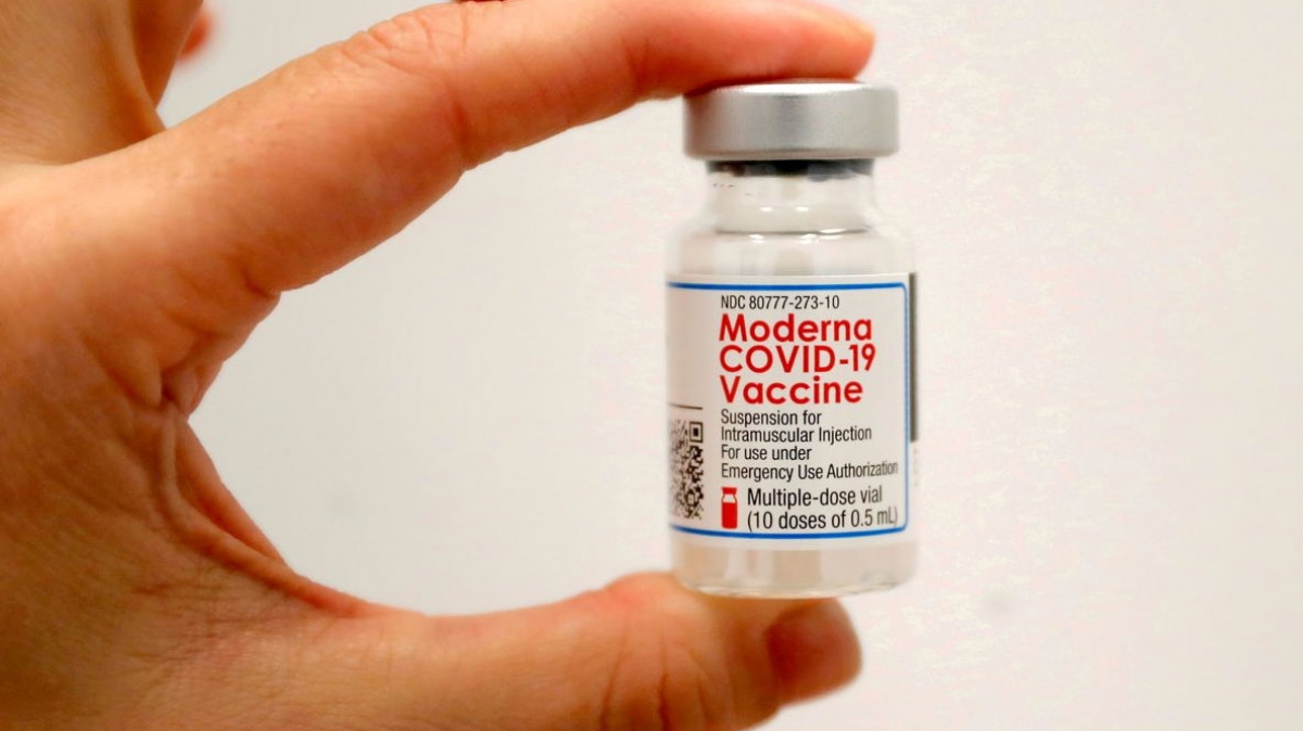 Vaccine ngừa Covid-19 của hãng dược phẩm Moderna. Nguồn: Reuters