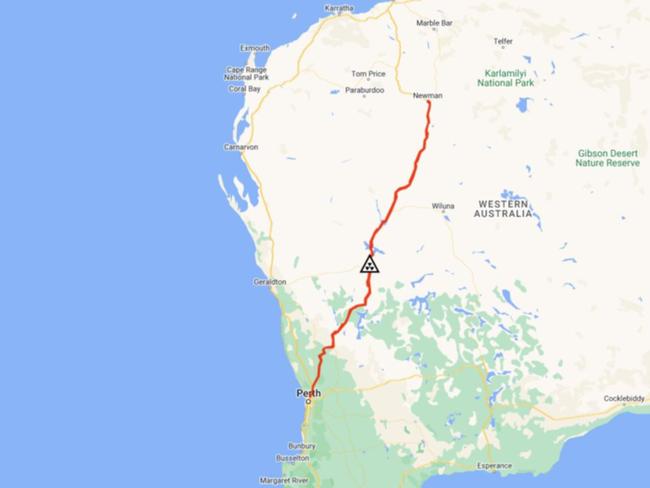 Search crews had a 1400km route to scour.