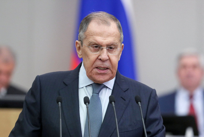 Ngoại trưởng Nga Sergei Lavrov dự phiên họp của Hạ viện ở Moskva tháng 10/2022. Ảnh: Reuters.