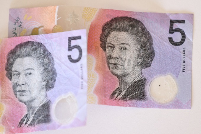 Tờ 5 đôla Australia. Ảnh: Reuters