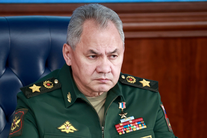 Bộ trưởng Quốc phòng Nga Sergei Shoigu tại một cuộc họp ở Moskva tháng 12/2022. Ảnh: AFP.