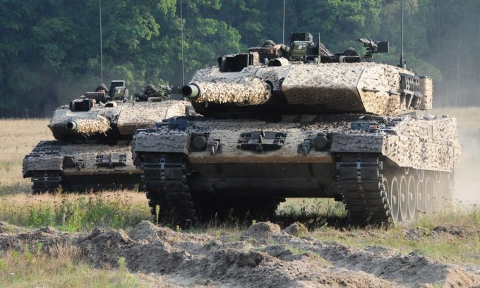 Xe tăng Leopard 2A7 do Đức chế tạo. Ảnh: KMW.