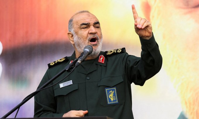 Tướng Salami trong sự kiện ở thủ đô Tehran hồi tháng 12/2023. Ảnh: Reuters