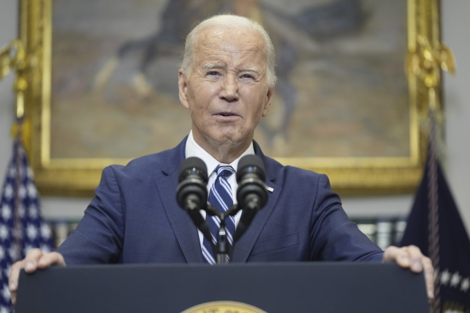 Tổng thống Mỹ Joe Biden phát biểu tại Nhà Trắng ngày 16/2. Ảnh: AP