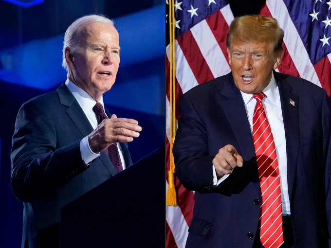 Tổng thống Mỹ Joe Biden và cựu tổng thống Donald Trump. Ảnh: AFP