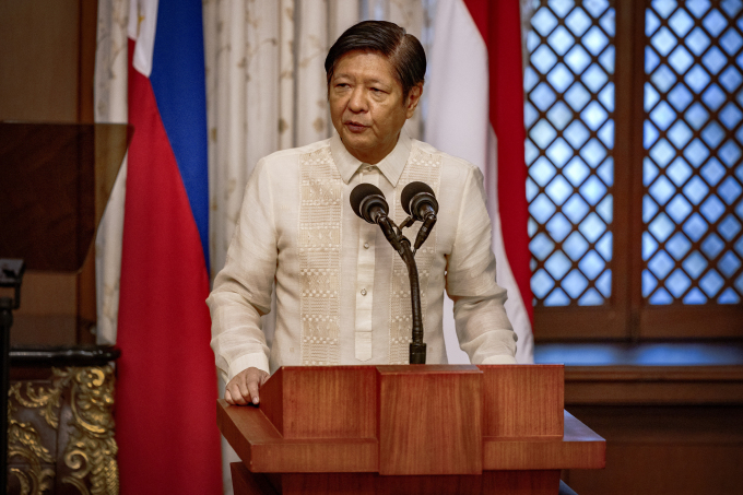 Tổng thống Philippines Ferdinand Marcos tại Manila ngày 10/1. Ảnh: AFP