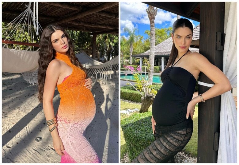 Khi mang thai cô vẫn rất quyến rũ.