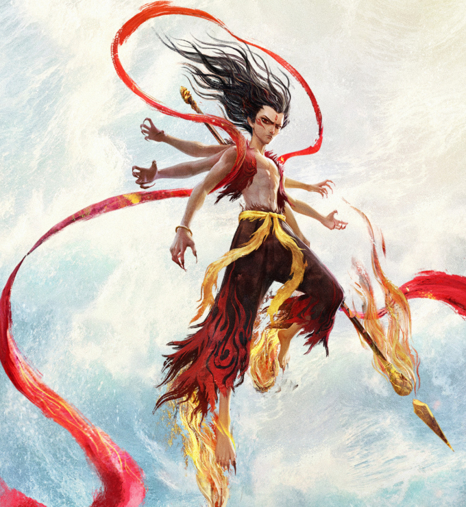 Tạo hình Na Tra trong Ma đồng náo hải. Ảnh: Mtime