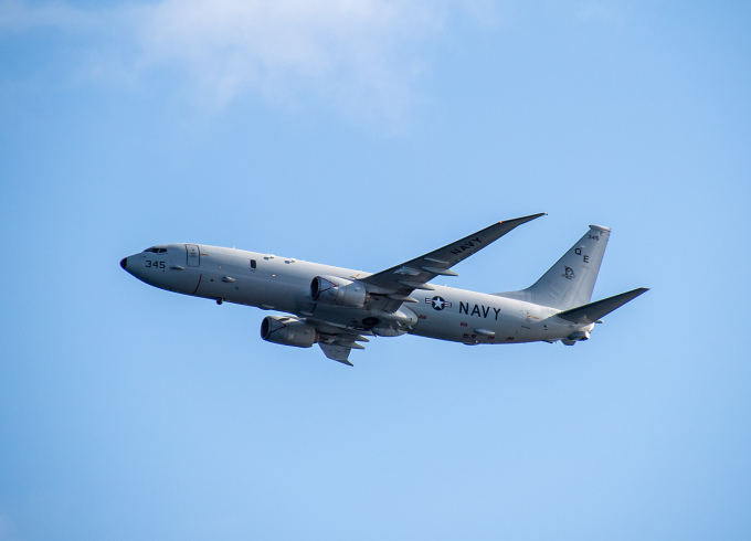 Máy bay P-8A Poseidon của hải quân Mỹ hoạt động tại Thái Bình Dương vào tháng 7/2023. Ảnh: US NAVY