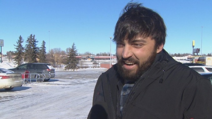 Cư dân Anthony Stanton ở Minot, Bắc Dakota. Ảnh: CBC