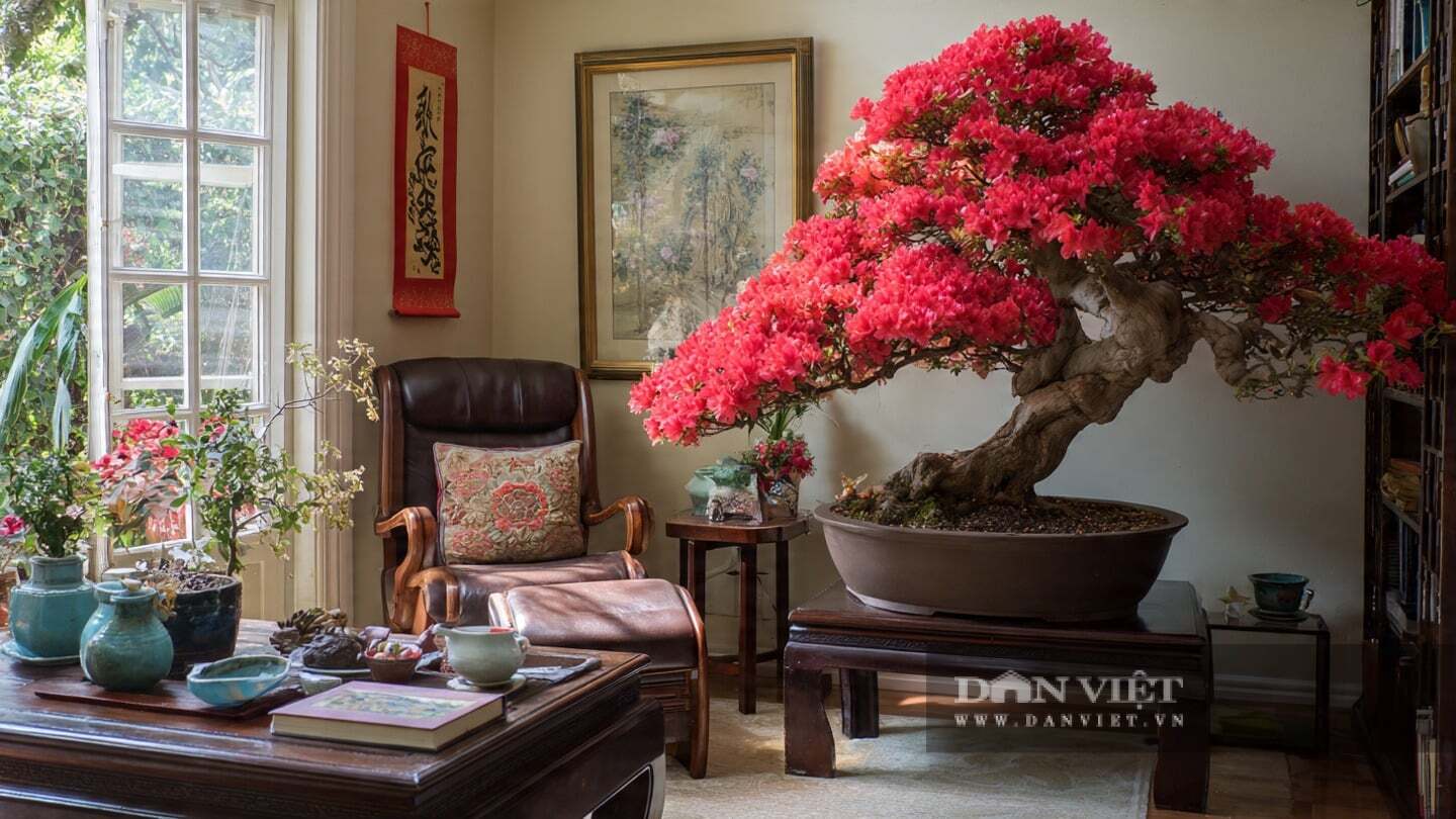 Trong cuộc sống, cây cảnh đỗ quyên là đại diện cho niềm vui và sự hạnh phúc.