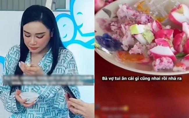 Trường Giang cũng xác nhận cô chỉ nhai, bỏ mà không nuốt.