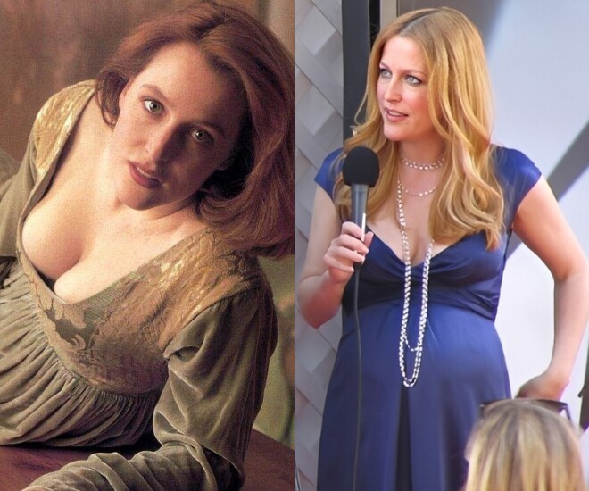 Gillian Anderson quay lại phim trường chỉ sau 10 ngày sinh con đầu lòng.