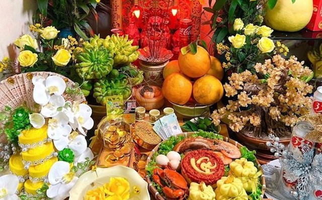 Mâm cúng vía Thần Tài