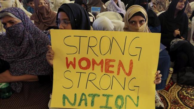 Pakistani women rally as International Women's Day highlights how many women remain disadvantaged.