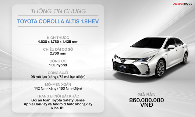Ra mắt Toyota Corolla Altis 2022 tại Việt Nam: Giá từ 719 triệu đồng, có phiên bản hybrid, đấu Honda Civic và Mazda3 - Ảnh 6.