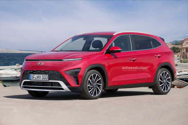 Xem trước thiết kế Hyundai Kona 2023: Thừa hưởng nhiều nét từ đàn anh Santa Fe - Ảnh 1.