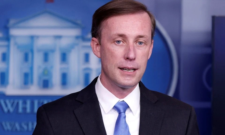 Cố vấn an ninh quốc gia Mỹ Jake Sullivan tại Nhà Trắng hồi tháng 2/2021. Ảnh: Reuters.