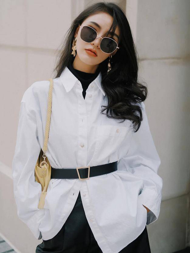 Sơ mi trắng: Chiếc áo vi diệu nhất tủ đồ Hè, cứ diện lên là thon thả, cứ mix đồ là đẹp mê ly - Ảnh 6. Sơ mi trắng: Chiếc áo vi diệu nhất tủ đồ Hè, cứ diện lên là thon thả, cứ mix đồ là đẹp mê ly - Ảnh 6.