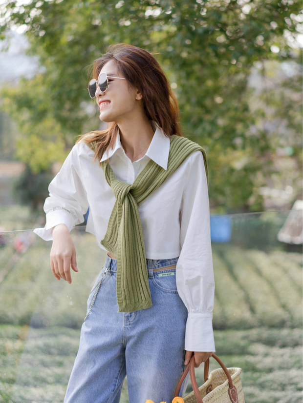 Sơ mi trắng: Chiếc áo vi diệu nhất tủ đồ Hè, cứ diện lên là thon thả, cứ mix đồ là đẹp mê ly - Ảnh 9. Sơ mi trắng: Chiếc áo vi diệu nhất tủ đồ Hè, cứ diện lên là thon thả, cứ mix đồ là đẹp mê ly - Ảnh 9.