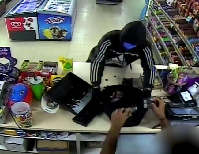Two masked bandits got away with cash, cigarettes and other items in a robbery of a Maddington deli.
