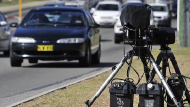 A man has been accused of driving over a $100,000 mobile speed camera shortly after he was caught speeding. Photo: File