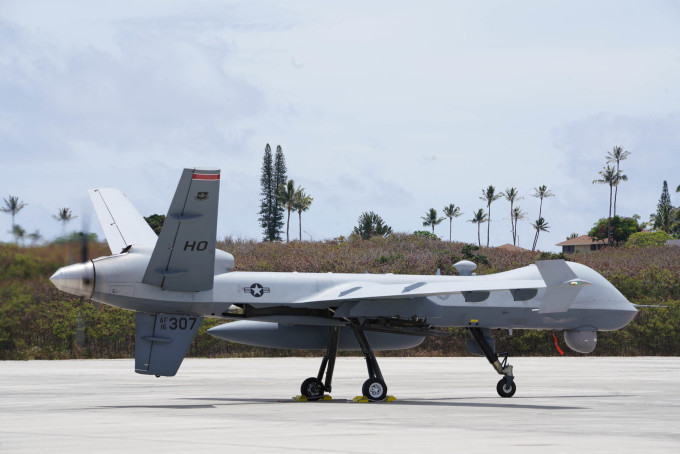 UAV MQ-9 Reaper trong cuộc diễn tập hồi tháng 7/2022. Ảnh: Reuters.