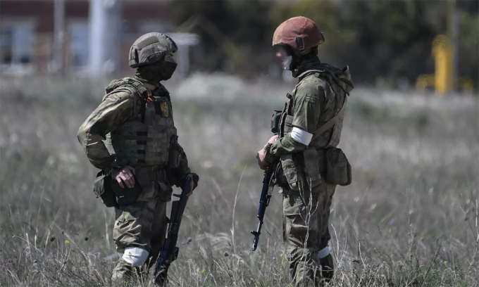 Quân nhân Nga trên bán đảo Crimea tháng 5/2022. Ảnh: RIA Novosti.