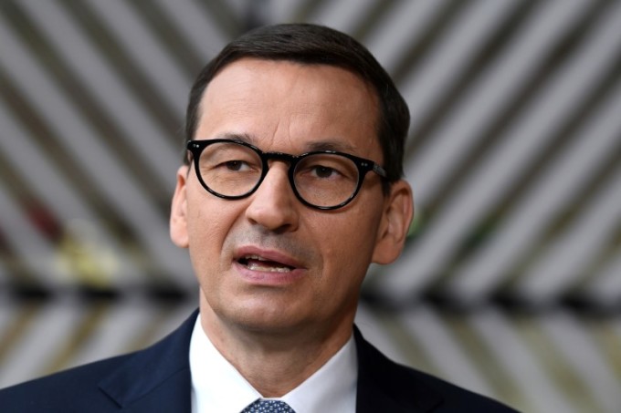 Thủ tướng Ba Lan Mateusz Morawiecki tại Brussels, Bỉ, hồi tháng 6/2021. Ảnh: Reuters