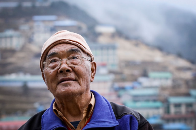 Cụ ông Kanchha Sherpa. Ảnh: National Geographic